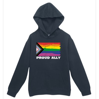 Proud Ally Pride Month Lgtbq Black Pride Flag Great Gift Urban Pullover Hoodie