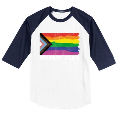 Proud Ally Pride Month Lgtbq Black Pride Flag Great Gift Baseball Sleeve Shirt