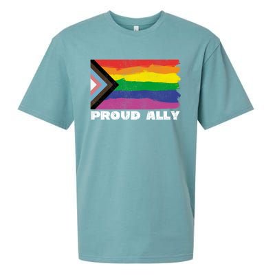 Proud Ally Pride Month Lgtbq Black Pride Flag Great Gift Sueded Cloud Jersey T-Shirt