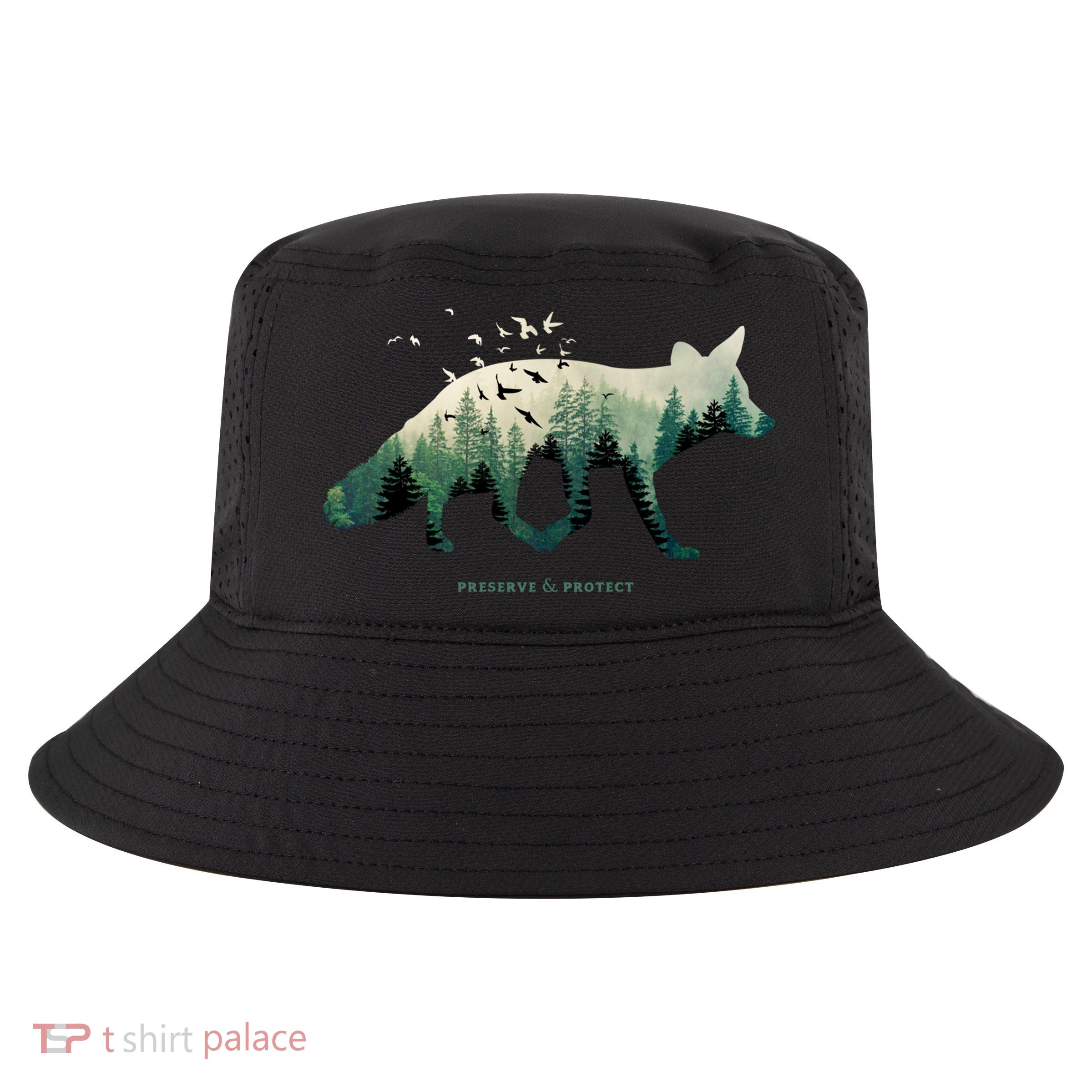 Preserve And Protect Vintage National Park Fox Forest Gift Great Gift Cool Comfort Performance Bucket Hat