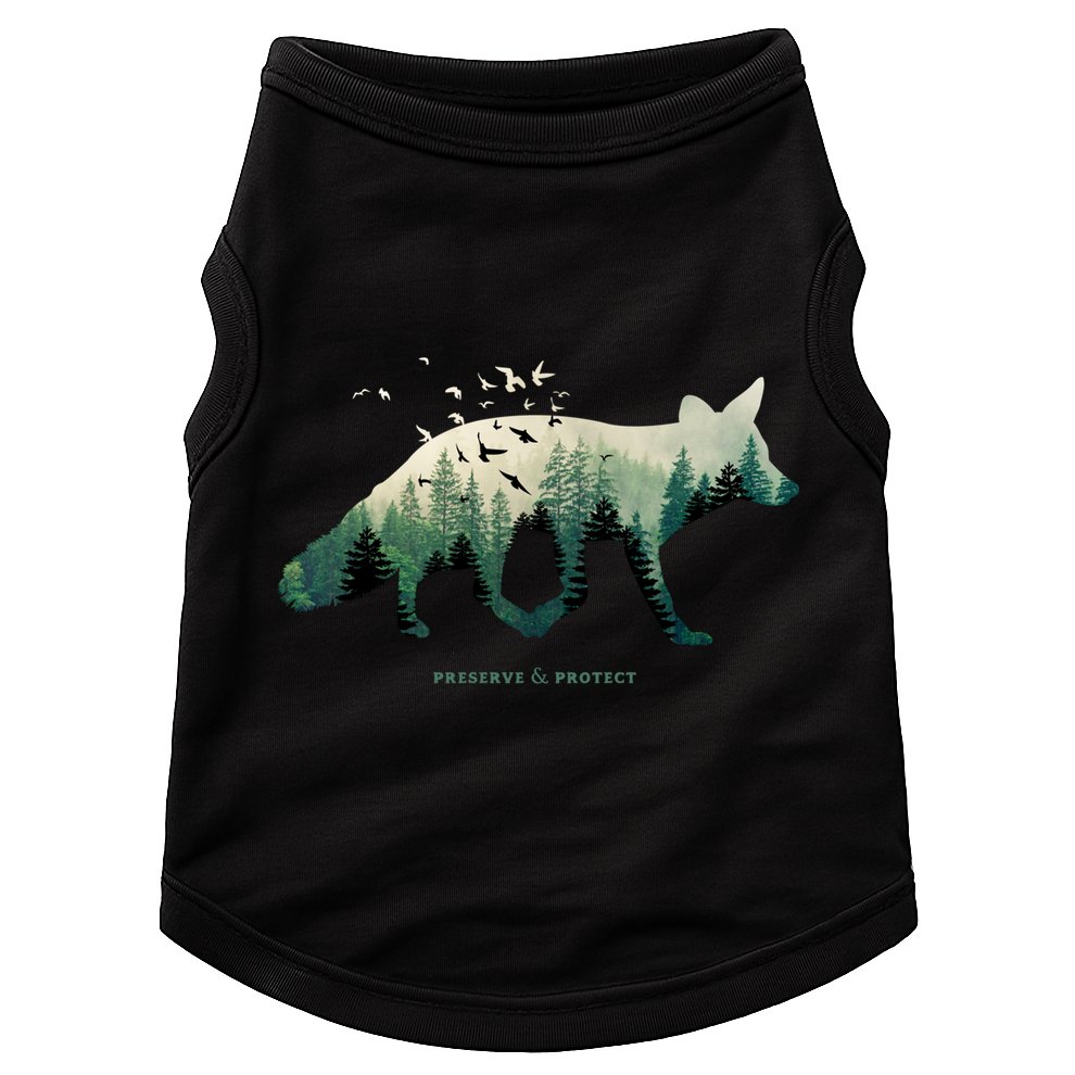 Preserve And Protect Vintage National Park Fox Forest Gift Great Gift Doggie Tank