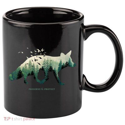 Preserve And Protect Vintage National Park Fox Forest Gift Great Gift 11oz C Handle Ceramic Mug