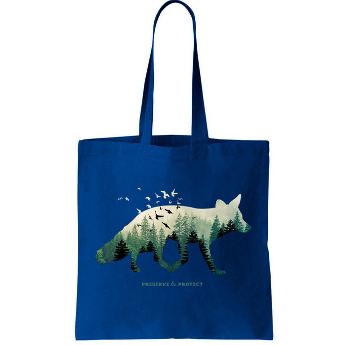 Preserve And Protect Vintage National Park Fox Forest Gift Great Gift Tote Bag