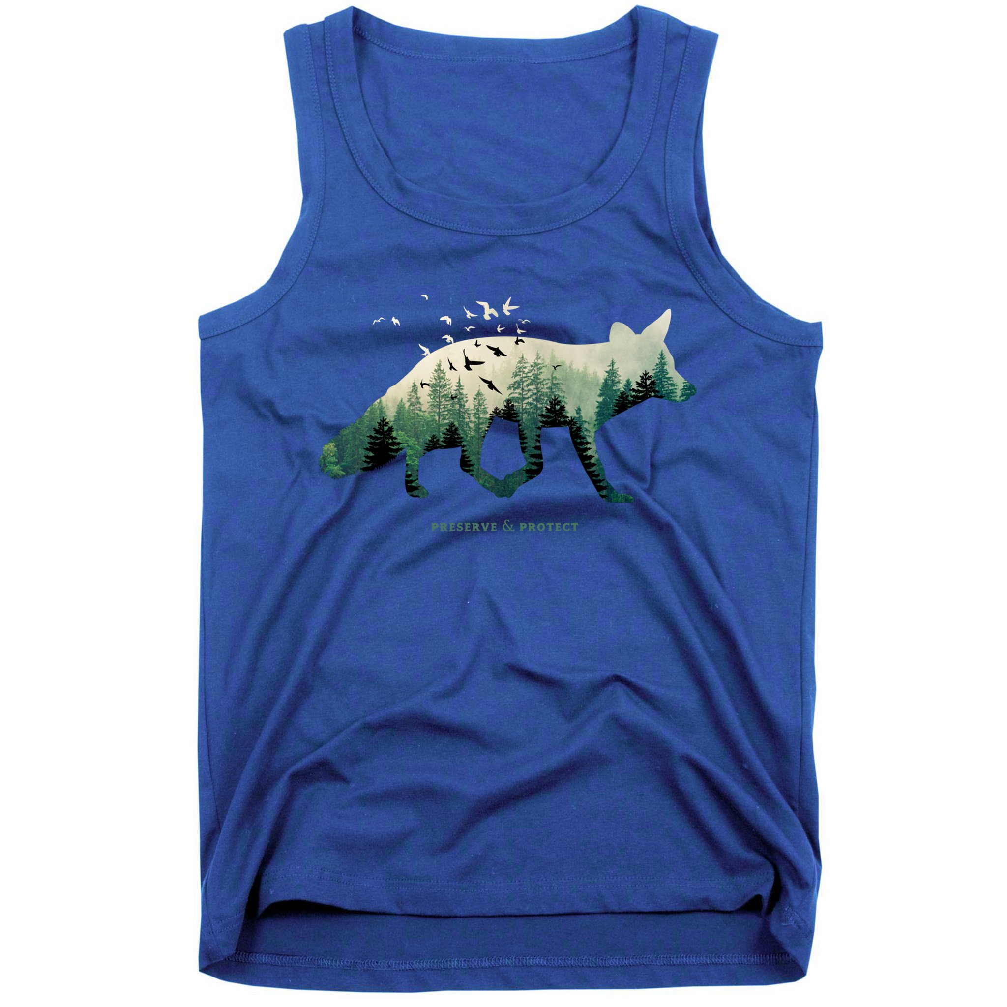 Preserve And Protect Vintage National Park Fox Forest Gift Great Gift Tank Top