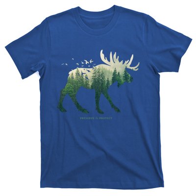 Preserve And Protect Vintage National Park Moose Cute Gift T-Shirt