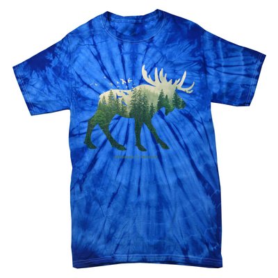 Preserve And Protect Vintage National Park Moose Cute Gift Tie-Dye T-Shirt