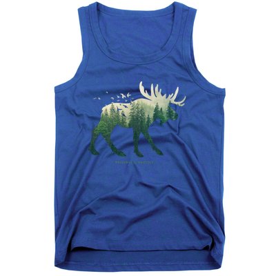 Preserve And Protect Vintage National Park Moose Cute Gift Tank Top