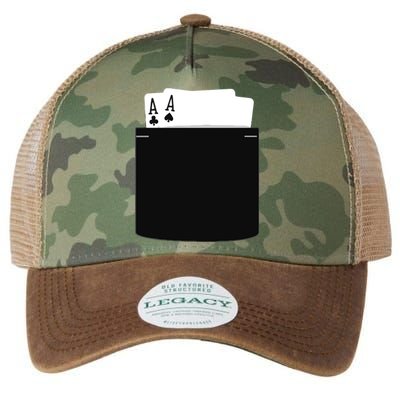 Pocket Aces Poker (Spades & Clubs) Legacy Tie Dye Trucker Hat