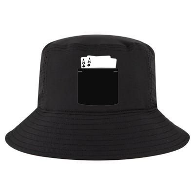 Pocket Aces Poker (Spades & Clubs) Cool Comfort Performance Bucket Hat