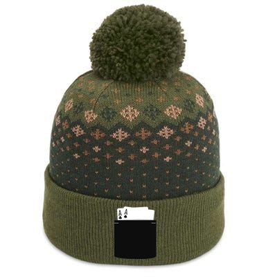 Pocket Aces Poker (Spades & Clubs) The Baniff Cuffed Pom Beanie