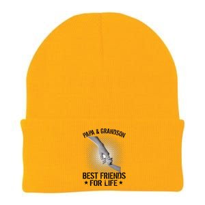 Papa And Grandson Best Friends For Life Knit Cap Winter Beanie