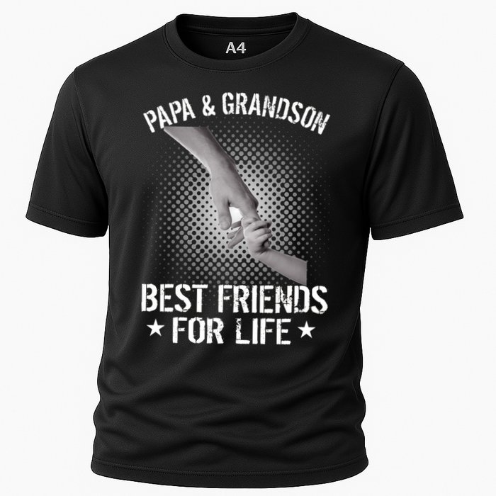 Papa And Grandson Best Friends For Life Cooling Performance Crew T-Shirt