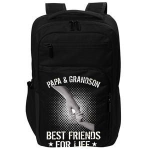 Papa And Grandson Best Friends For Life Impact Tech Backpack