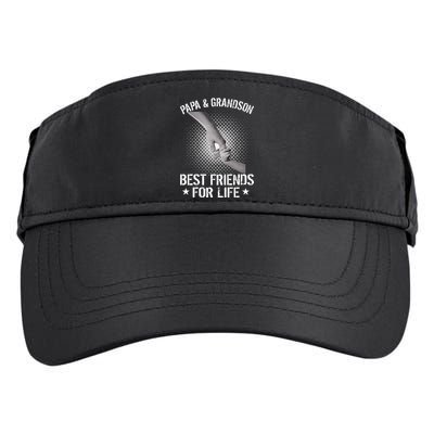 Papa And Grandson Best Friends For Life Adult Drive Performance Visor