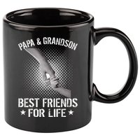 Papa And Grandson Best Friends For Life 11oz C Handle Ceramic Mug