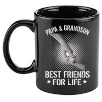 Papa And Grandson Best Friends For Life 11oz C Handle Ceramic Mug