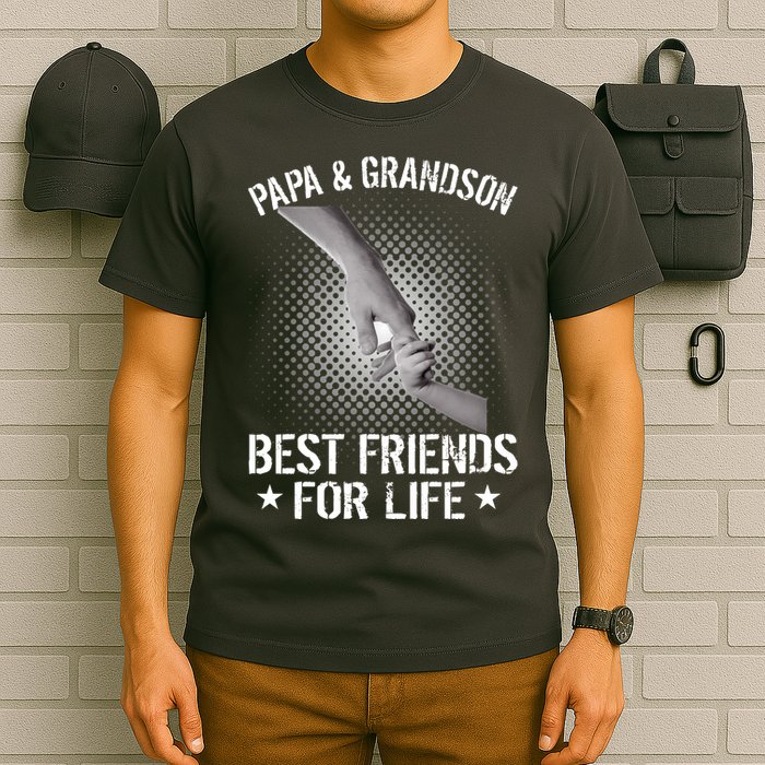 Papa And Grandson Best Friends For Life T-Shirt