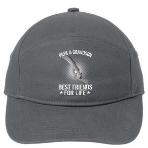 Papa And Grandson Best Friends For Life 7-Panel Snapback Hat