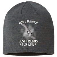 Papa And Grandson Best Friends For Life Sustainable Beanie