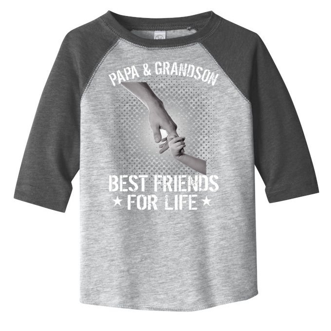 Papa And Grandson Best Friends For Life Toddler Fine Jersey T-Shirt