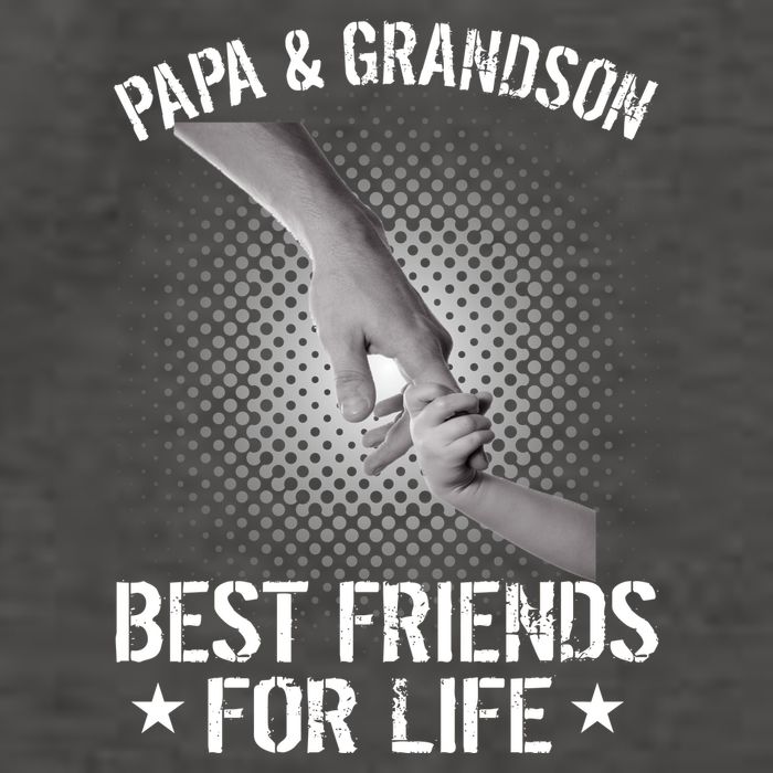 Papa And Grandson Best Friends For Life Vector Backpack