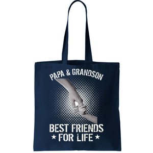 Papa And Grandson Best Friends For Life Tote Bag