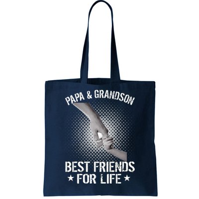 Papa And Grandson Best Friends For Life Tote Bag