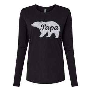 Papa Bear Womens Cotton Relaxed Long Sleeve T-Shirt