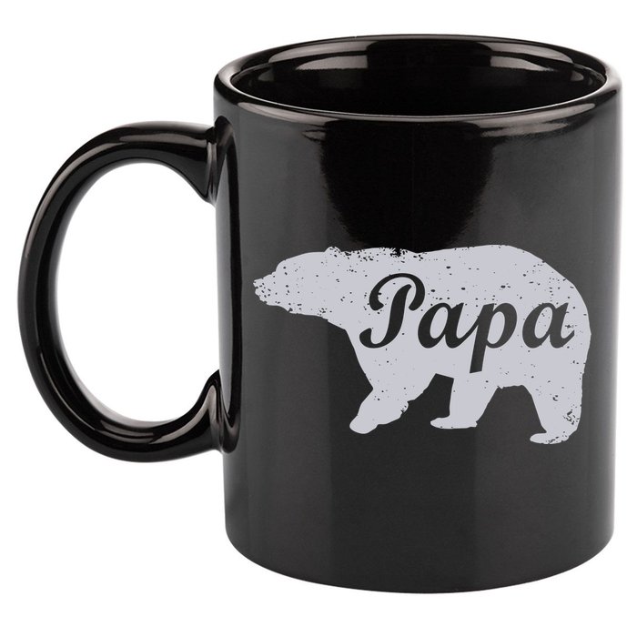 Papa Bear 11oz C Handle Ceramic Mug