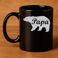 Papa Bear 11oz C Handle Ceramic Mug