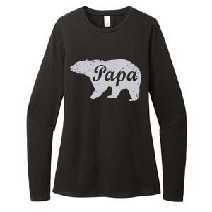 Papa Bear Womens CVC Long Sleeve Shirt