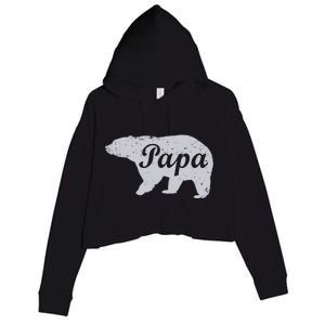 Papa Bear Crop Fleece Hoodie