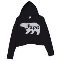Papa Bear Crop Fleece Hoodie