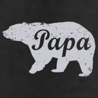 Papa Bear Crop Fleece Hoodie