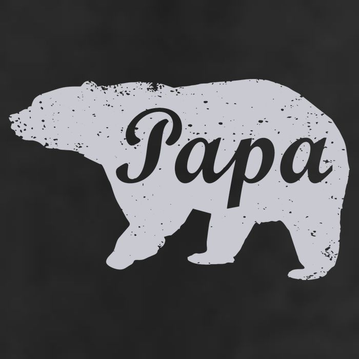 Papa Bear Crop Fleece Hoodie