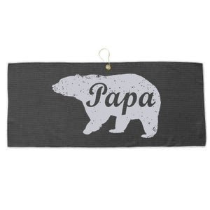 Papa Bear Large Microfiber Waffle Golf Towel