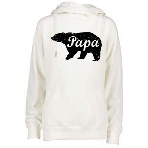 Papa Bear Womens Funnel Neck Pullover Hood