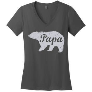 Papa Bear Women's V-Neck T-Shirt