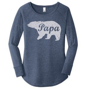 Papa Bear Women's Perfect Tri Tunic Long Sleeve Shirt