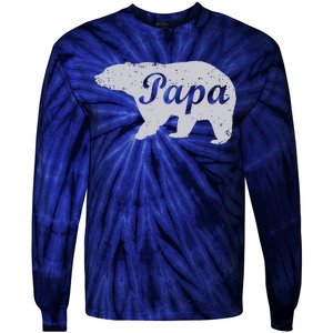 Papa Bear Tie-Dye Long Sleeve Shirt