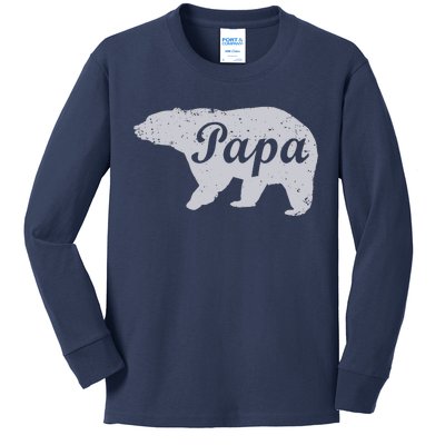 Papa Bear Kids Long Sleeve Shirt