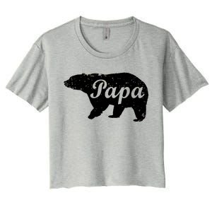 Papa Bear Women's Crop Top Tee