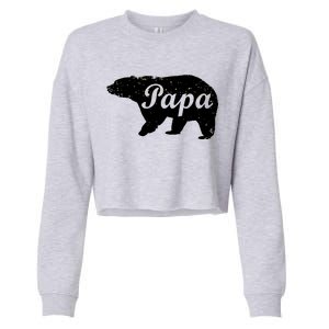 Papa Bear Cropped Pullover Crew