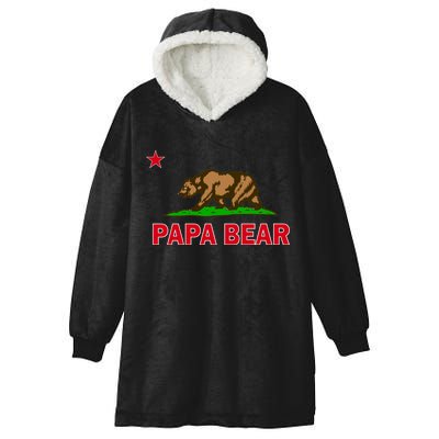 Papa Bear California Republic Hooded Wearable Blanket