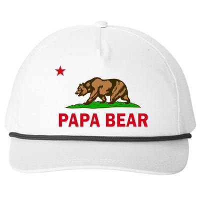 Papa Bear California Republic Snapback Five-Panel Rope Hat