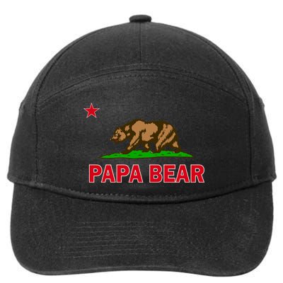 Papa Bear California Republic 7-Panel Snapback Hat