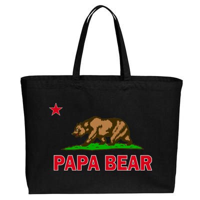 Papa Bear California Republic Cotton Canvas Jumbo Tote