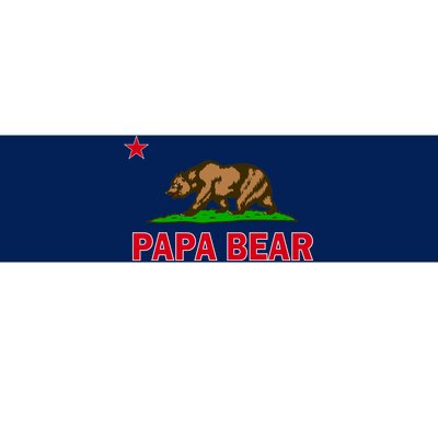 Papa Bear California Republic Bumper Sticker