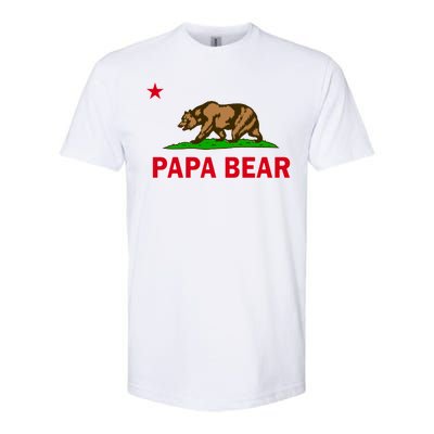 Papa Bear California Republic Softstyle CVC T-Shirt