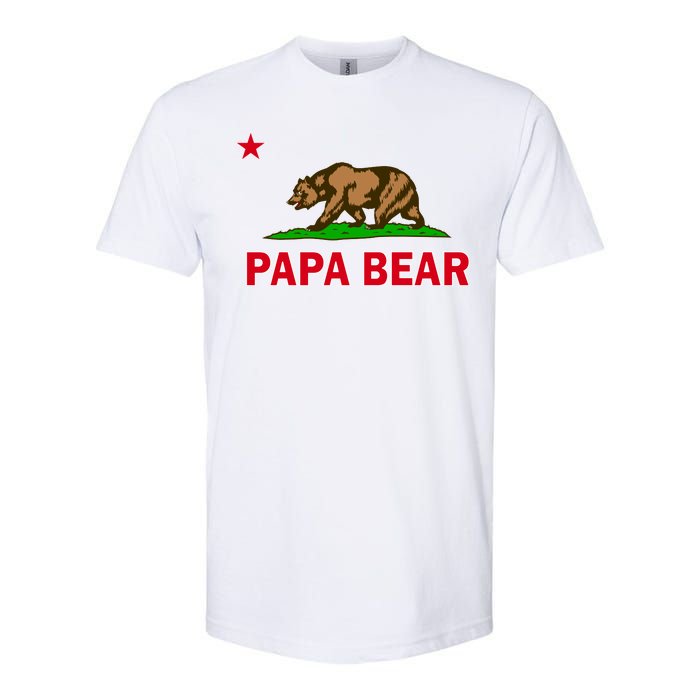 Papa Bear California Republic Softstyle CVC T-Shirt